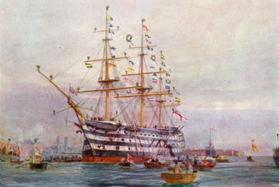 Een Trafalgar Jubileum door William Lionel Wyllie